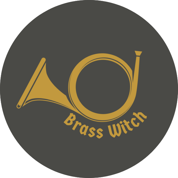 Brass Witch classic round sticker